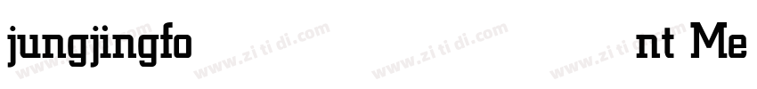 jungjingfont Medium字体转换